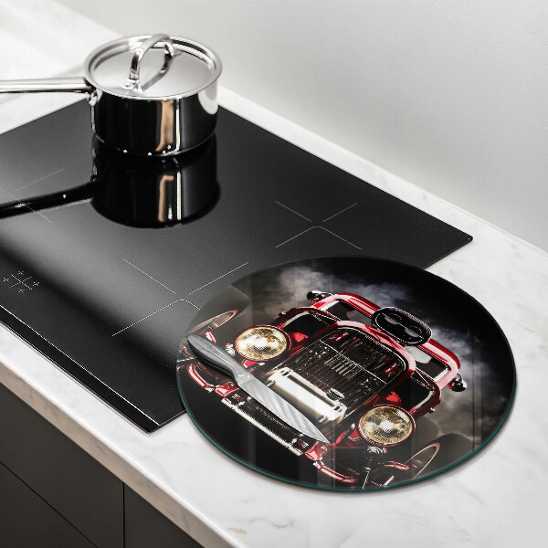 Deska kuchenna szklana Stary samochód