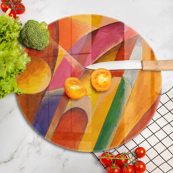 Deska kuchenna szklana Kolorowa abstrakcja