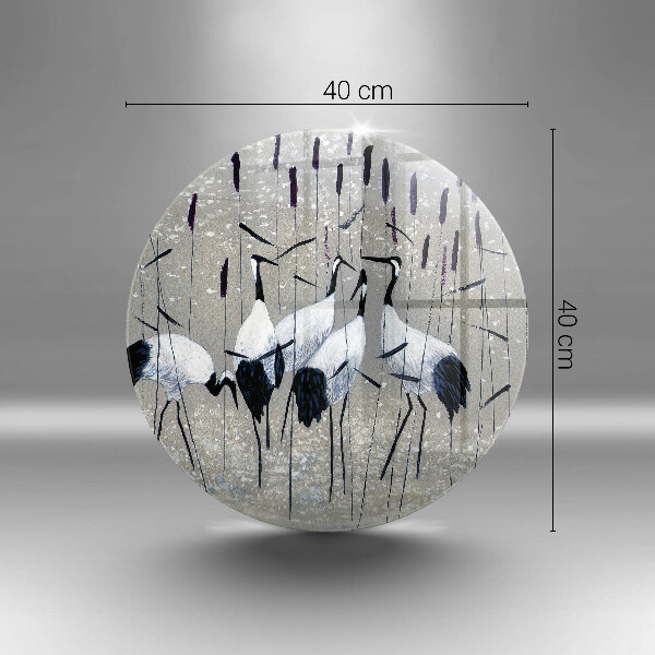 Deska kuchenna szklana Japońskie żurawie