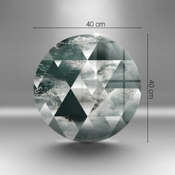 Deska kuchenna szklana Trójkąty i woda