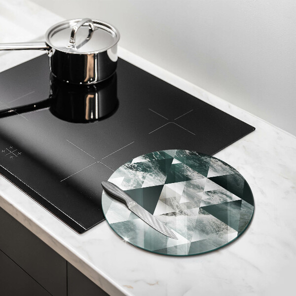 Deska kuchenna szklana Trójkąty i woda