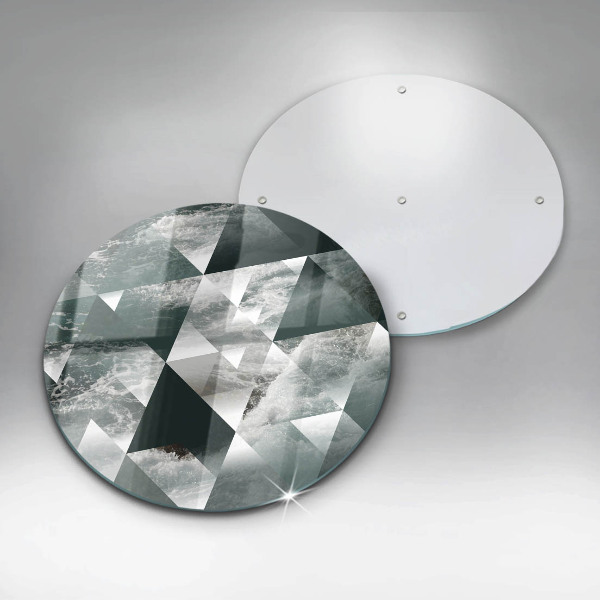 Deska kuchenna szklana Trójkąty i woda