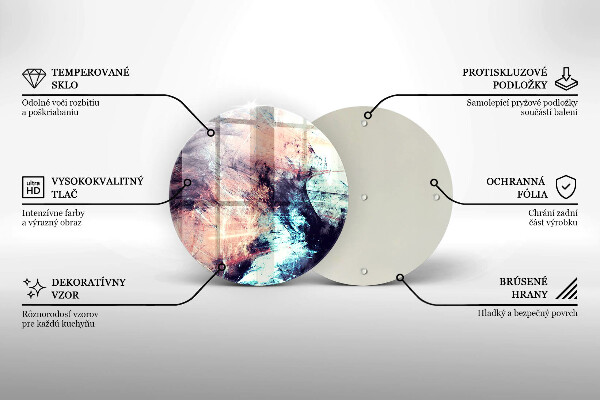 Deska kuchenna szklana Malowana abstrakcja