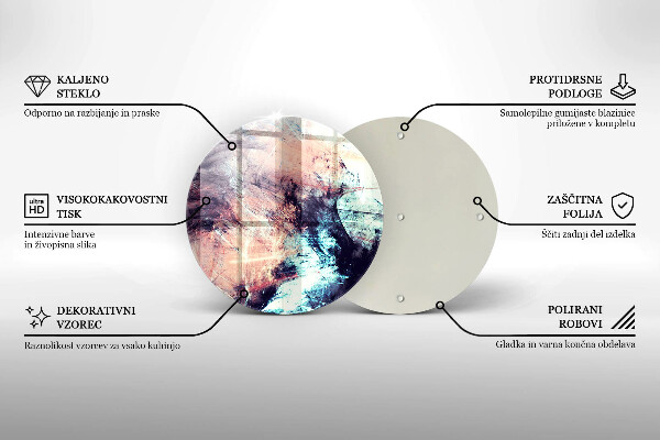 Deska kuchenna szklana Malowana abstrakcja