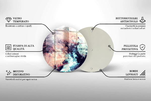 Deska kuchenna szklana Malowana abstrakcja