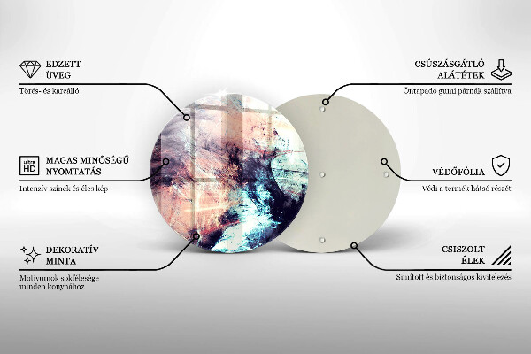 Deska kuchenna szklana Malowana abstrakcja