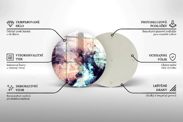 Deska kuchenna szklana Malowana abstrakcja