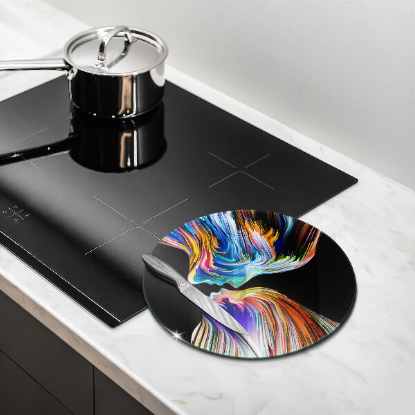 Deska kuchenna szklana Abstrakcja pocałunek