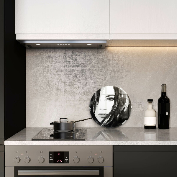 Deska kuchenna szklana Twarz kobiety