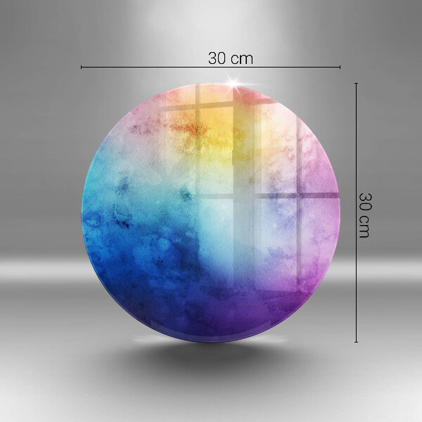 Deska kuchenna szklana Tęczowe plamy akwareli