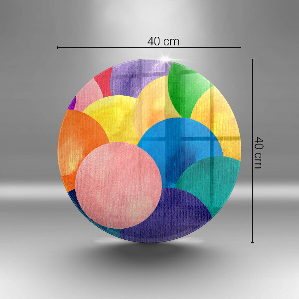 Deska kuchenna szklana Barwne koła