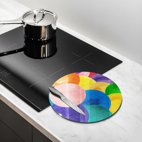 Deska kuchenna szklana Barwne koła