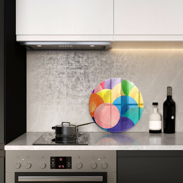 Deska kuchenna szklana Barwne koła