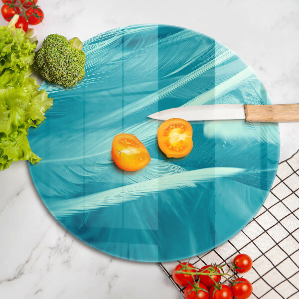 Deska kuchenna szklana Delikatne piórka