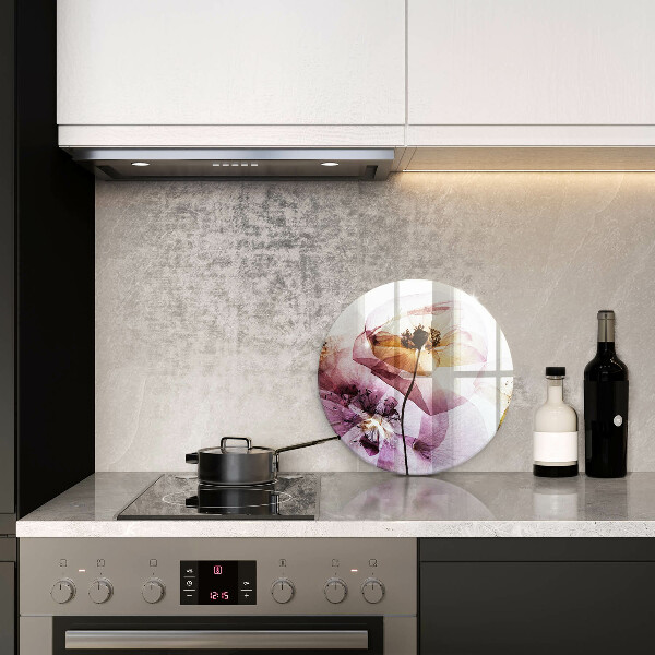 Deska kuchenna szklana Delikatne kwiaty