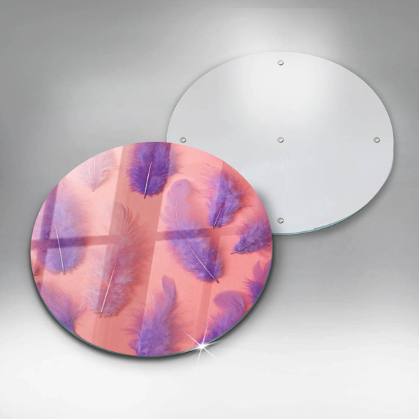 Deska kuchenna szklana Puchate piórka