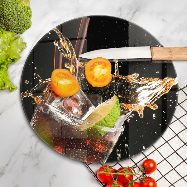 Deska kuchenna szklana Drink z lodem