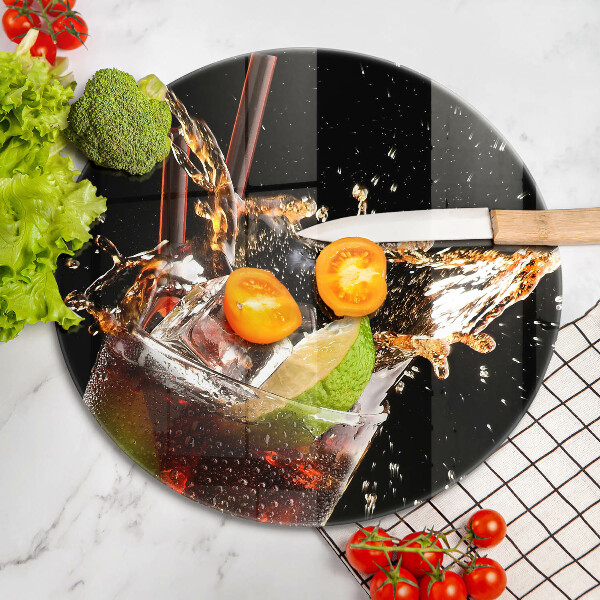 Deska kuchenna szklana Drink z lodem