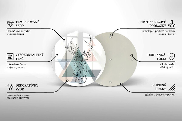 Deska kuchenna szklana Abstrakcyjny jeleń