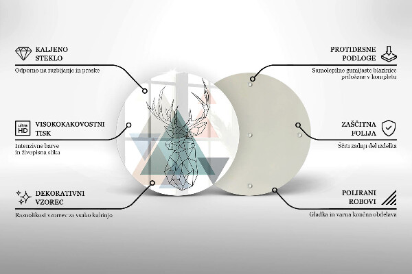 Deska kuchenna szklana Abstrakcyjny jeleń