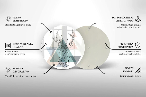 Deska kuchenna szklana Abstrakcyjny jeleń