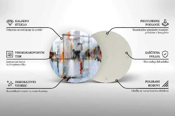 Deska kuchenna szklana Farby abstrakcja