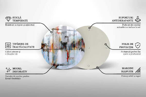 Deska kuchenna szklana Farby abstrakcja