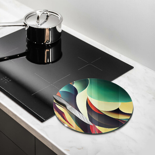 Deska kuchenna szklana Abstrakcja kształtów