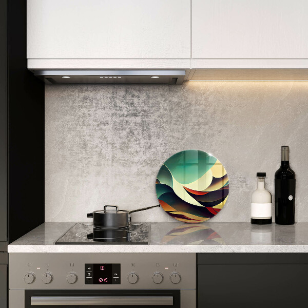 Deska kuchenna szklana Abstrakcja kształtów