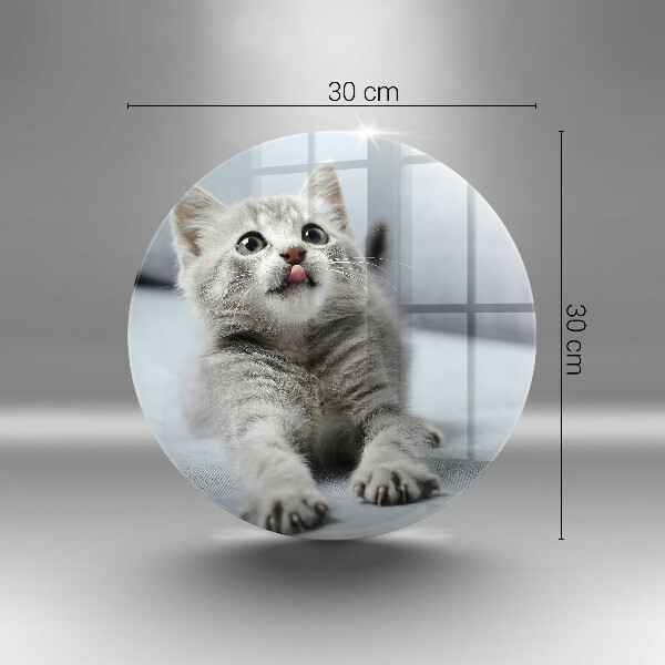 Deska kuchenna szklana Mały uroczy kotek