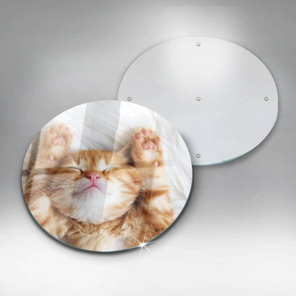 Deska kuchenna szklana Mały słodki kotek