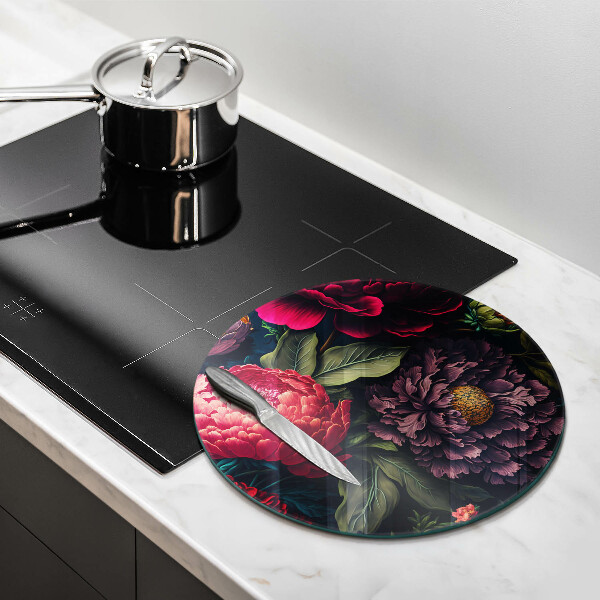 Deska kuchenna szklana Piękne kwiaty