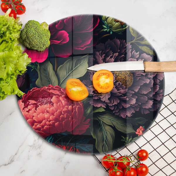 Deska kuchenna szklana Piękne kwiaty