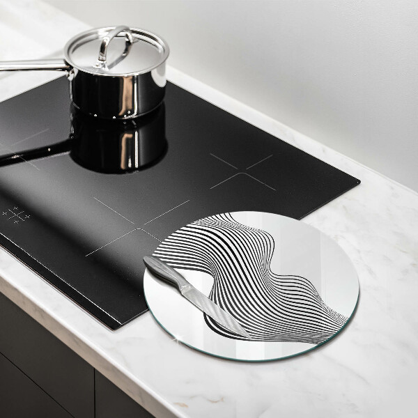 Szklana deska kuchenna Linearna abstrakcja