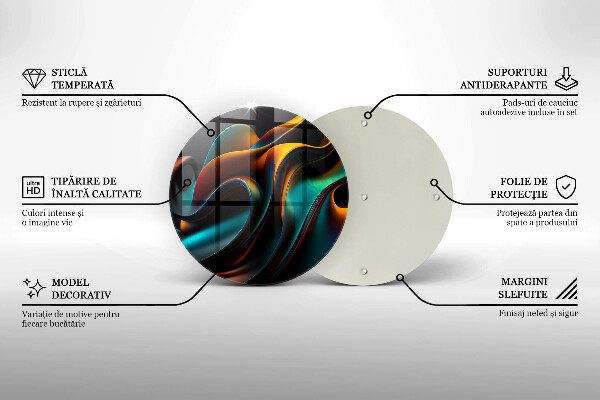 Deska kuchenna szklana Kolorowa abstrakcja