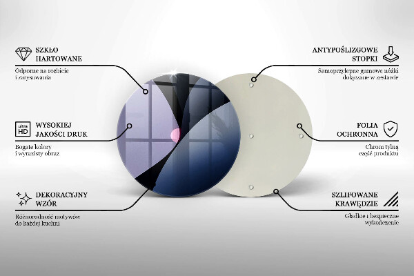 Deska kuchenna szklana Abstrakcja kształty