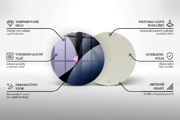 Deska kuchenna szklana Abstrakcja kształty