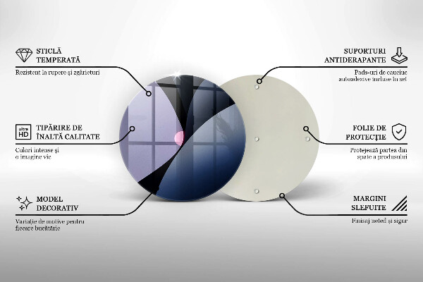 Deska kuchenna szklana Abstrakcja kształty