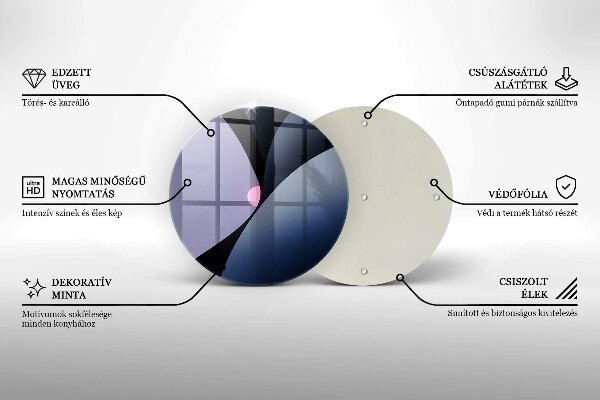 Deska kuchenna szklana Abstrakcja kształty