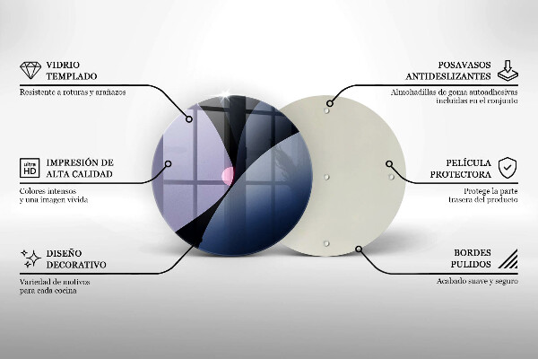Deska kuchenna szklana Abstrakcja kształty