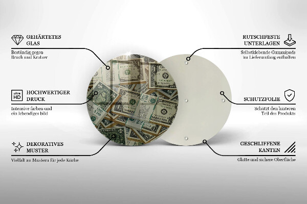 Deska kuchenna Pieniądze dolary