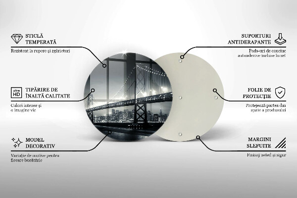 Deska kuchenna szklana Most Benjamina Franklina
