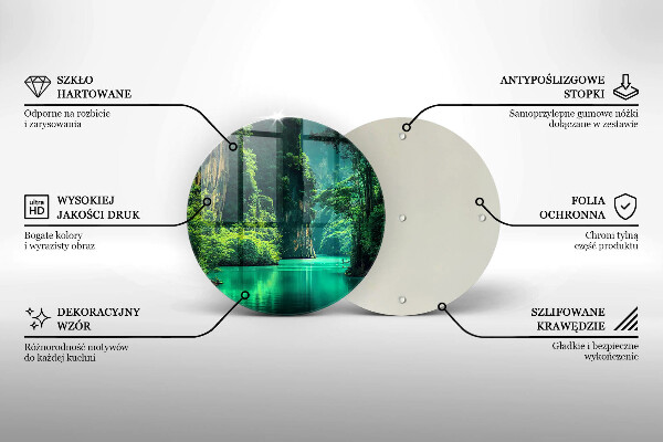 Deska kuchenna szklana Pejzaż laguna