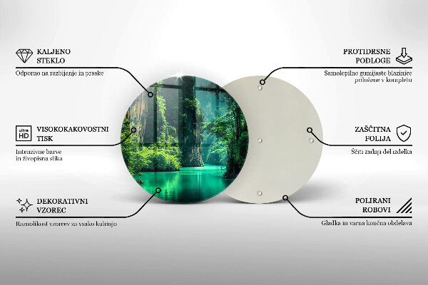 Deska kuchenna szklana Pejzaż laguna