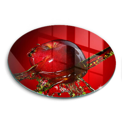 Deska kuchenna szklana Owoc jabłko w wodzie