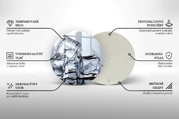 Deska kuchenna szklana Kostki lodu