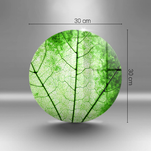 Deska kuchenna szklana Liść ozdobny żyłki
