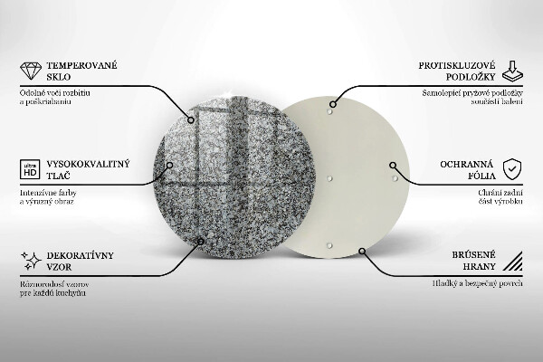 Deska kuchenna szklana Tekstura kamienia