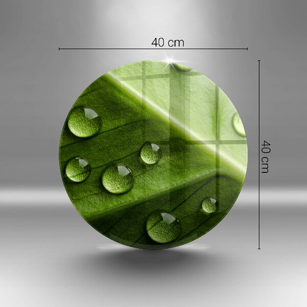 Deska kuchenna szklana Natura rosa i liść