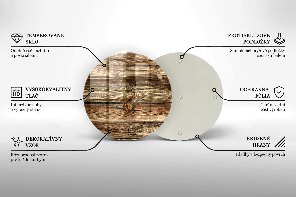 Deska kuchenna szklana Tekstura drewno deski